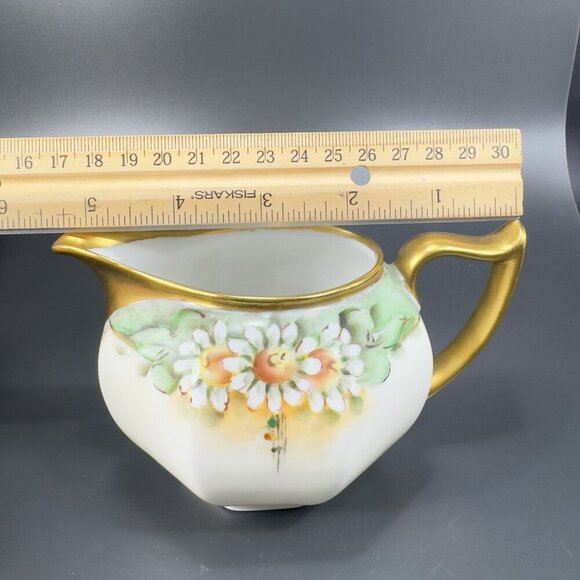 Vintage 1920s Z S & C Bavaria Fine Porcelain Small Pitcher Creamer Hand Painted - Picture 3 of 12